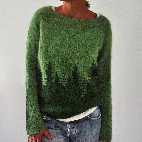 Władysława – Sweter Retro w Stylu Północy