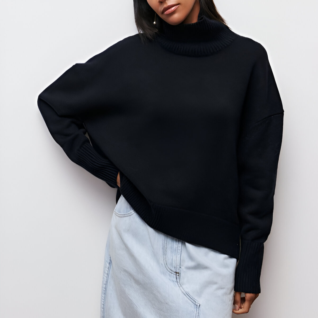 Kazimiera - Elegancki Sweter z Golfem