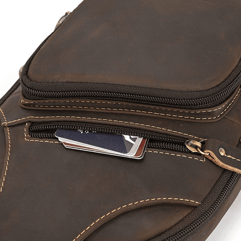 Vintage Leather Sling Shoulder Bag