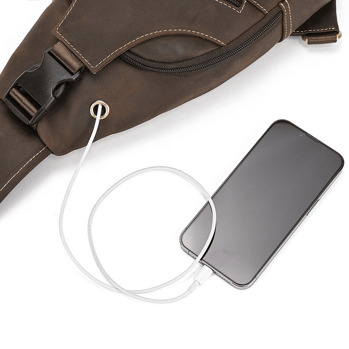 Vintage Leather Sling Shoulder Bag