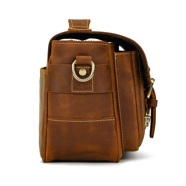Vintage Leather Camera Shoulder Bag