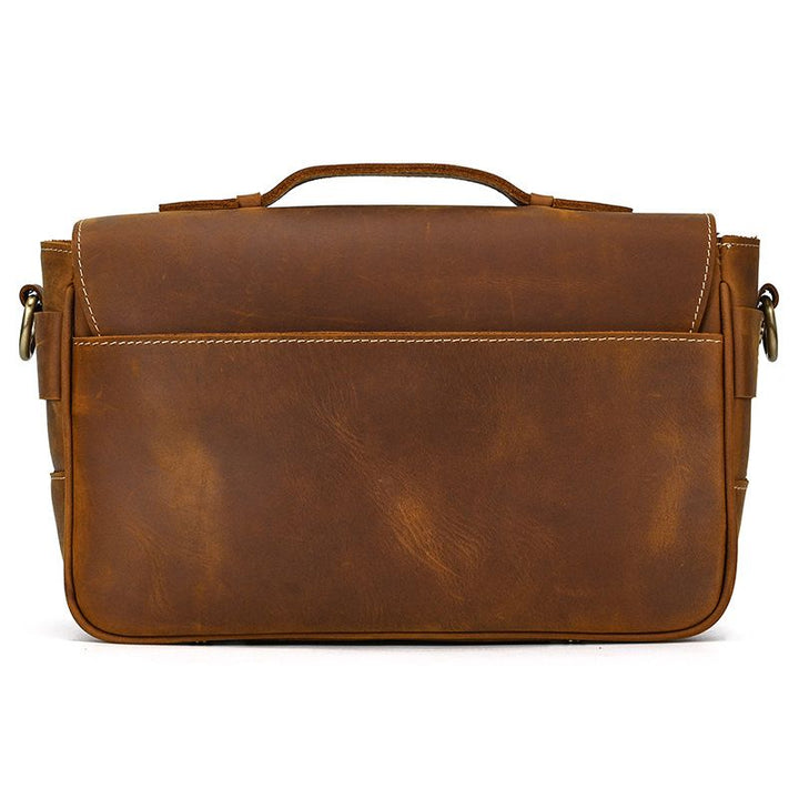 Vintage Leather Camera Shoulder Bag