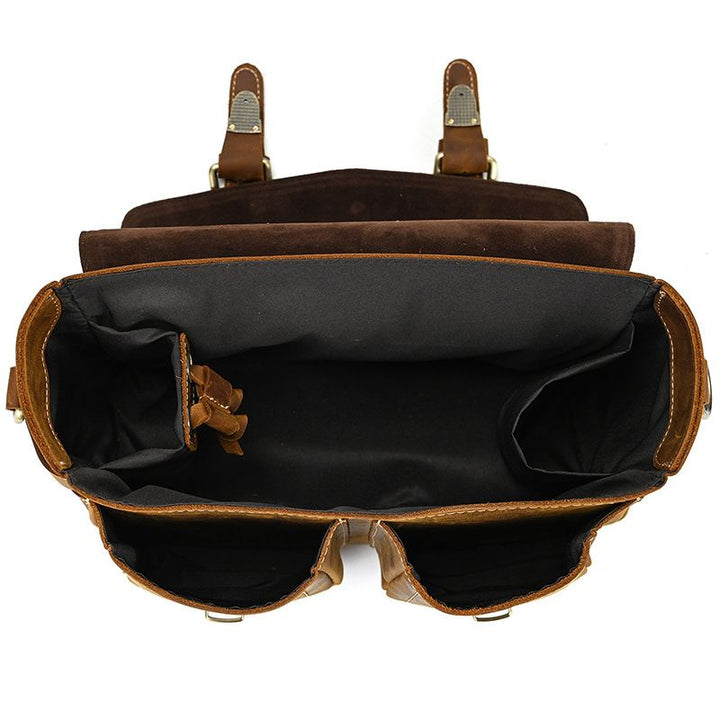 Vintage Leather Camera Shoulder Bag