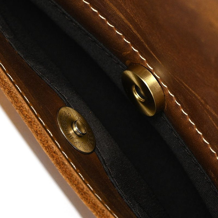 Vintage Leather Camera Shoulder Bag