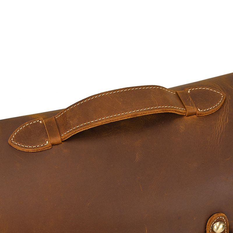 Vintage Leather Camera Shoulder Bag