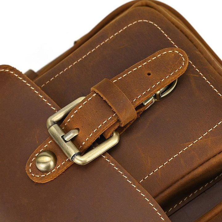 Vintage Leather Camera Shoulder Bag