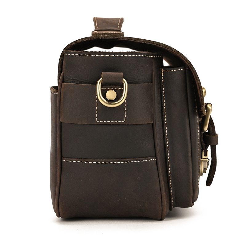 Vintage Leather Camera Shoulder Bag