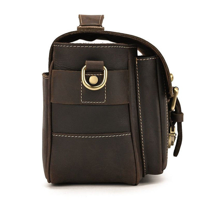 Vintage Leather Camera Shoulder Bag