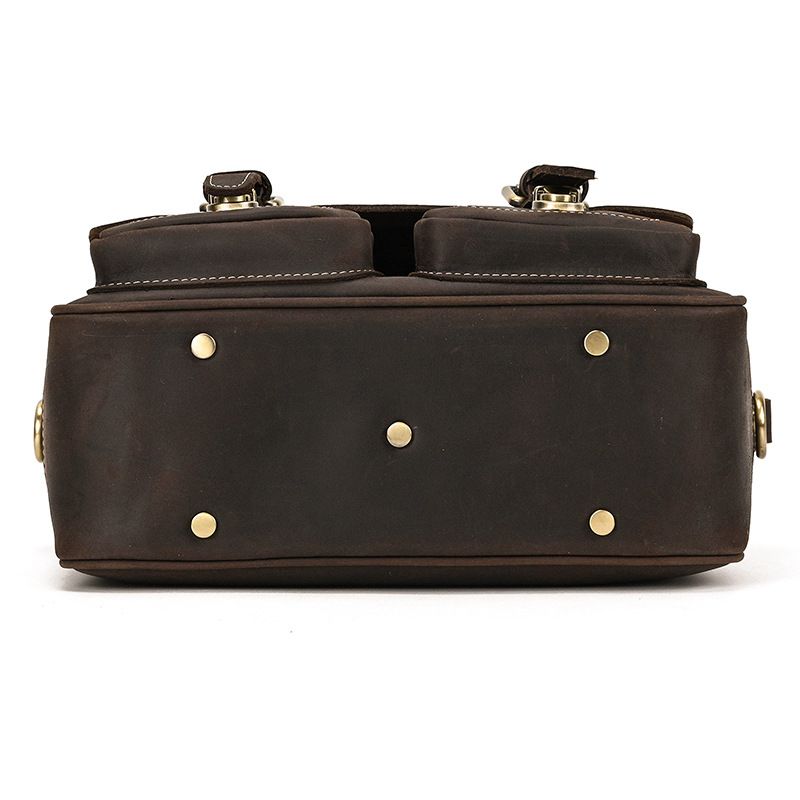 Vintage Leather Camera Shoulder Bag