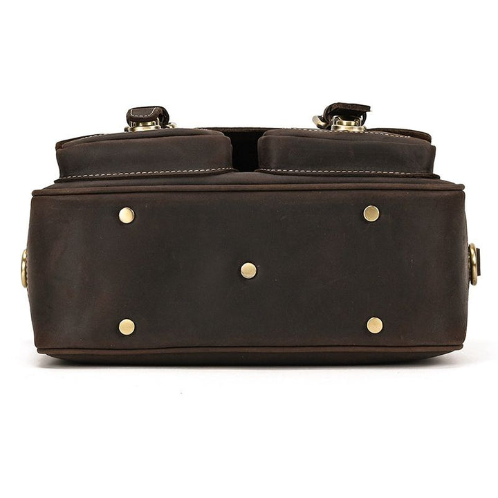 Vintage Leather Camera Shoulder Bag