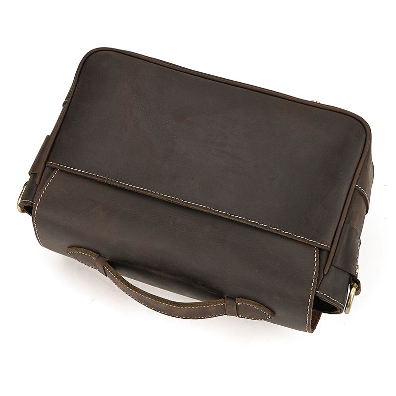 Vintage Leather Camera Shoulder Bag