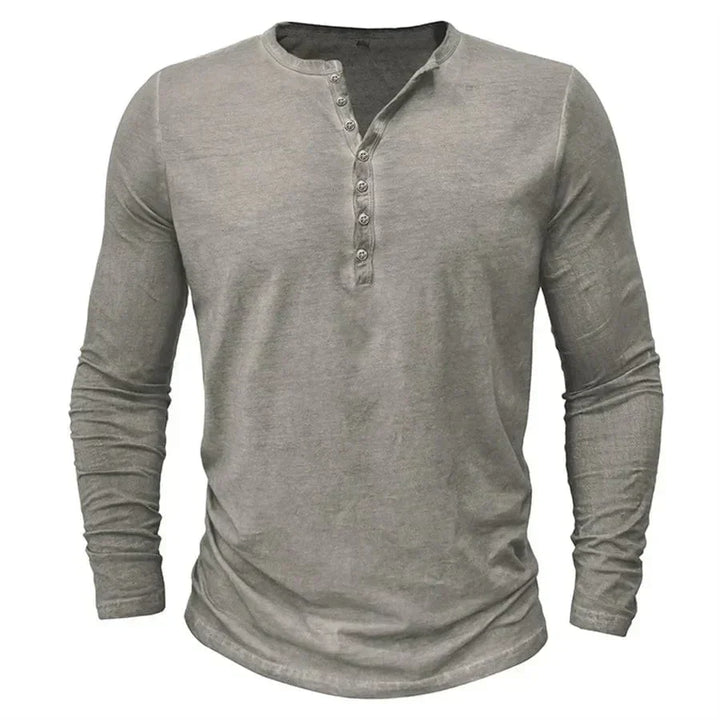 Cyril™ | Koszulka Henley z długim rękawem