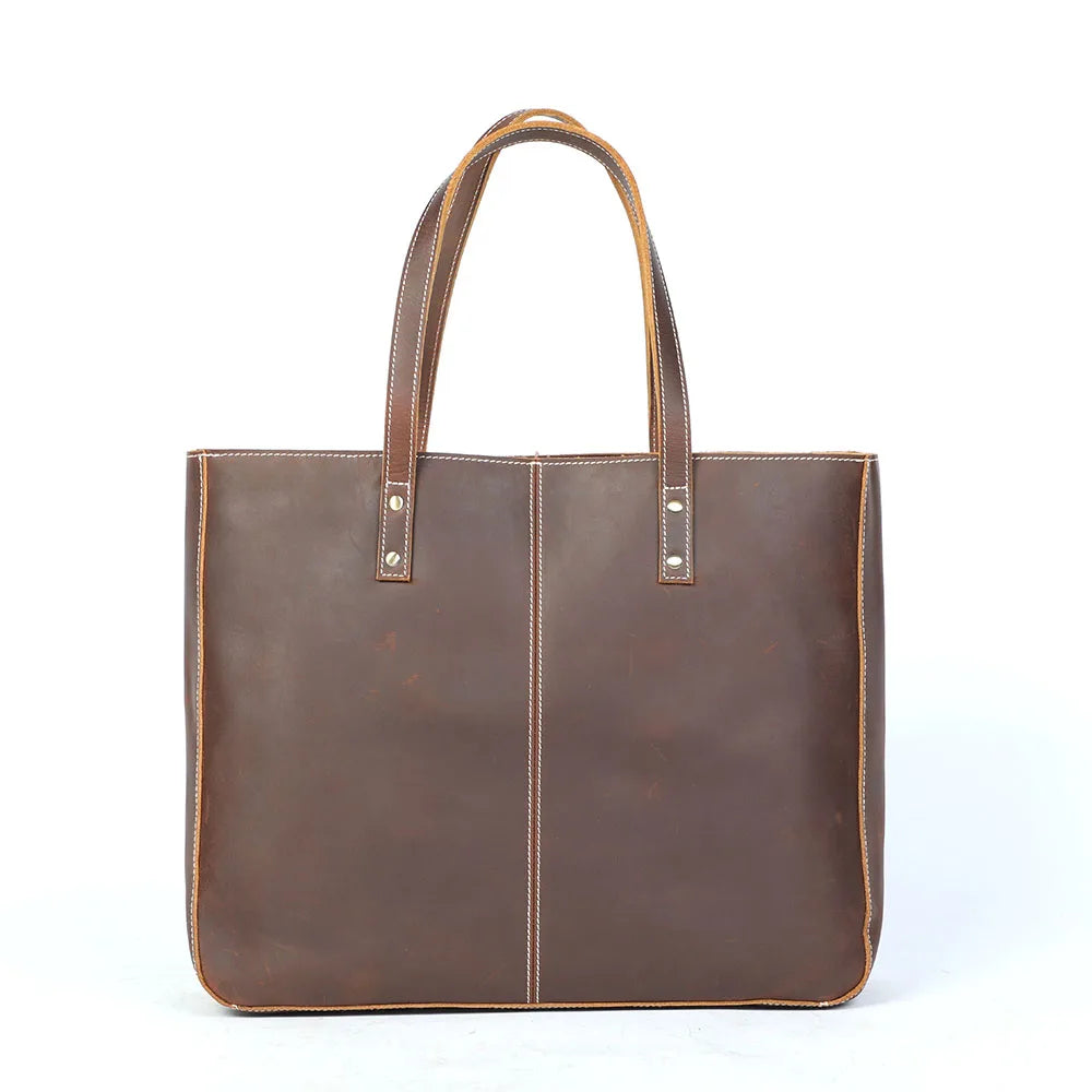 Leather Tote Bag for 15-Inch Laptop – Work Bag