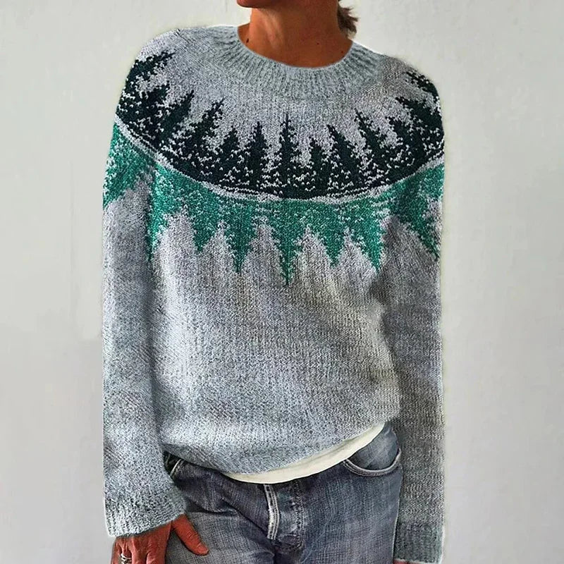 Regina – Sweter Retro w Stylu Północy