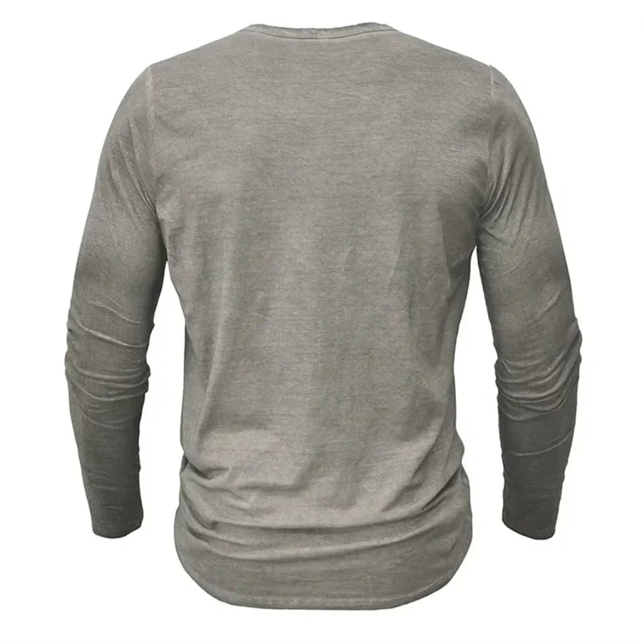 Cyril™ | Koszulka Henley z długim rękawem