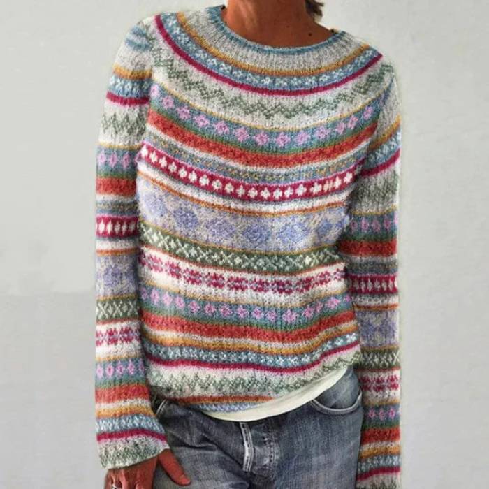 Felicja – Sweter Retro w Stylu Północy