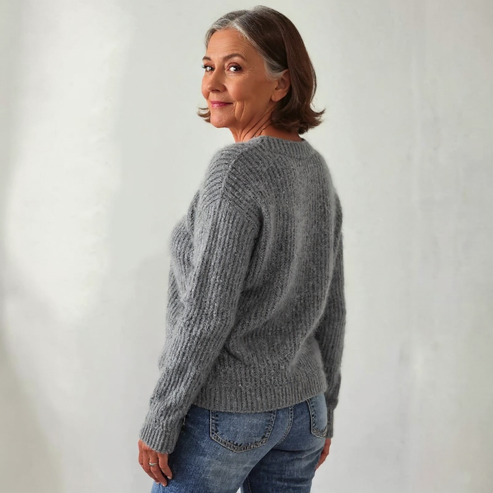 Alina – Sweter Retro w Stylu Północy
