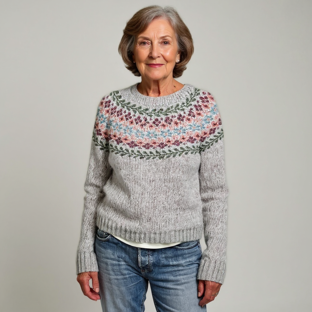 Wiesława – Sweter Retro w Stylu Północy